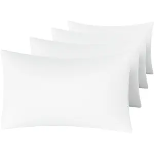 MINIPANDA White Pillow Cases Set of 4 Queen Size - Super Soft, Smooth and Breathable Pillow Cases Queen - Envelope Design - Machine Washable (20X30 Inches (4 Piece)) MINIPANDA