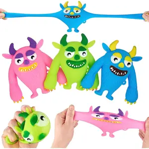 3pc Monster Squishy Fidget Toys – Stretch, Squeeze & Squish Stress Relief | Fun Action Figures for Boys & Kids | Valentine's & Easter Gifts – Sensory Toys for Kids – So Fun