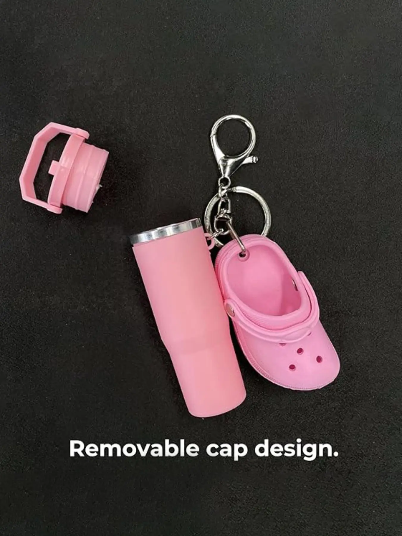 Mini Cup Keychain Lip Balm Case, Cute Nanny Cup Keychain, Mini Roller Keychain, Stanley Cup Keychain Accessory, Women Girls Backpack, Lip Balm Holder Keychain