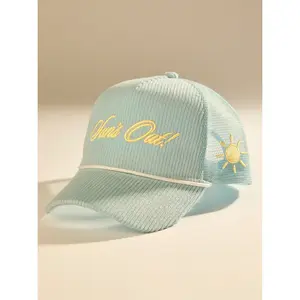 Sun’s Out Trucker Hat – Summer Graphic Mesh Cap, Adjustable Snapback, Breathable Lightweight Hat for Beach, Travel & Everyday Wear