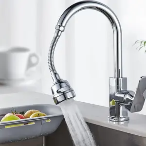 Kitchen Faucet Sprayer Attachment Movable Faucet Adapter for Kitchen Sink, 360? Rotatable Faucet Outlet Nozzle Sink Sprayer Accessory with 3  Modes Anti-Splash Kitchen Faucet