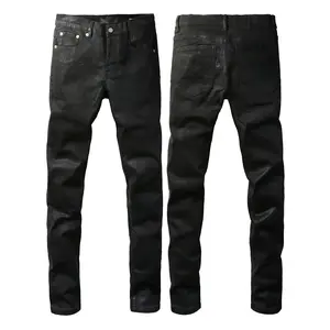 Jeans brand Jeans Men's Jeans Casual Comfort Holes Fashionable Straight Skinny Slim Fit Jeans, Ripped Stretch Jeans Denim Pants