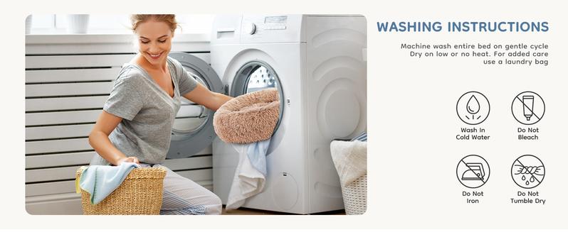 Sweetcrispy Official Soothing Donut Pet Bed for Cats & Pups | Machine-Washable Cozy Nest | Plush Waterproof Faux Fur | Non-Slip Base for Small Breeds Sweetcrispy Official Soothing Donut Pet Bed for Cats & Pups | Machine-Washable Cozy Nest | Plush Waterproof Faux Fur | Non-Slip Base for Small Breeds