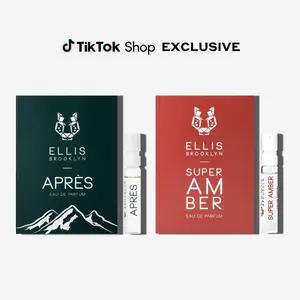 ELLIS BROOKLYN CABIN COMFORT Sample Duo APRÈS & SUPER AMBER Eau de Parfum 1.5ml Each Set Includes 3ml Total