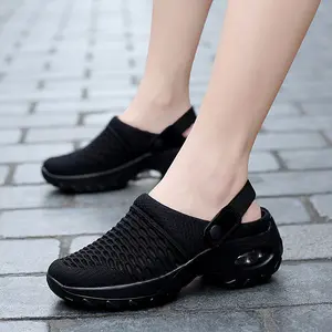 CushHide Women's Walking Shoes, Slip On Breathable Knit Sneakers with Air Cushion, Lightweight Comfortable Casual Athletic Shoes