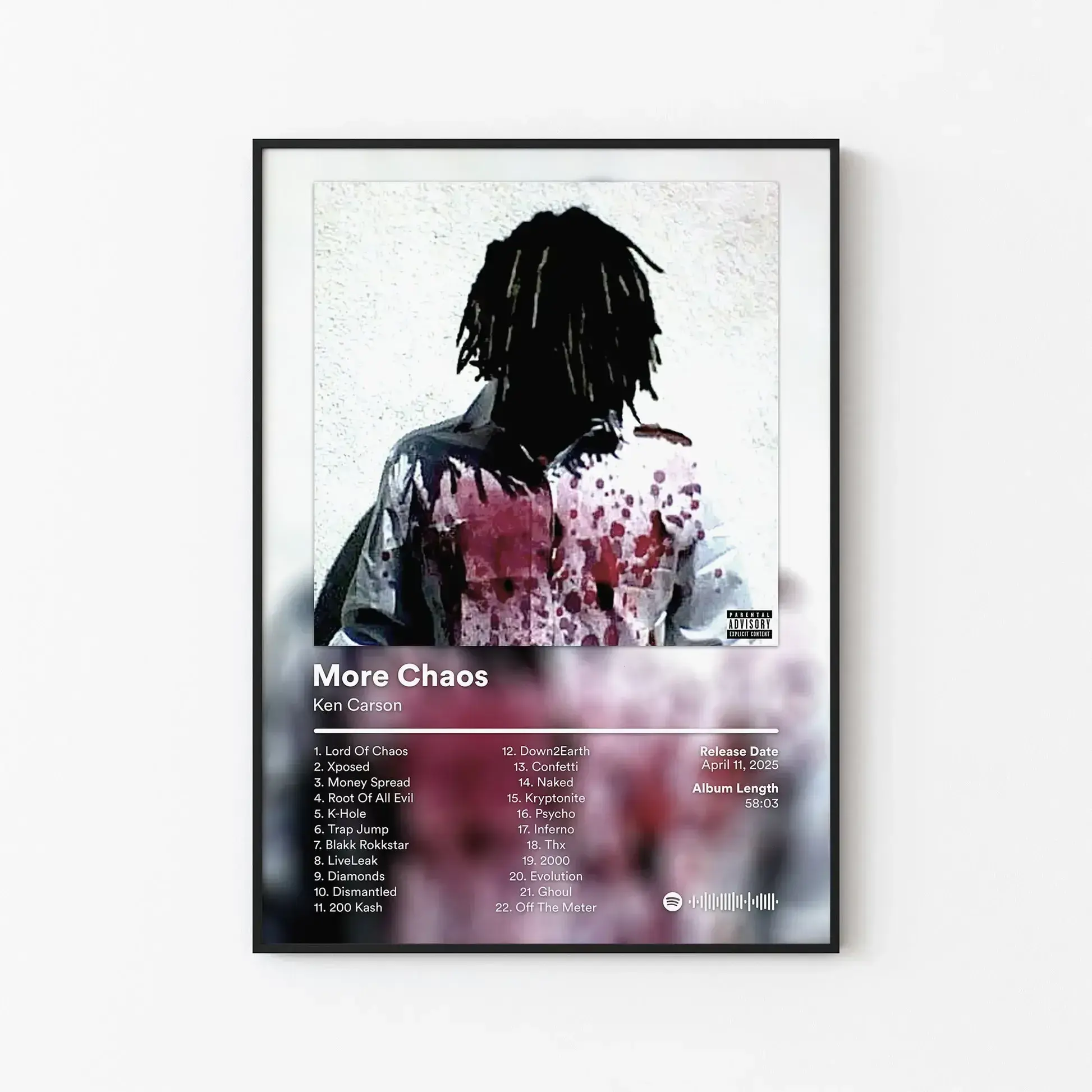 [FREE SHIP] Ken Carson Rapper Music Bundle Album Cover Wall Art Poster HD Print Unframed Aesthetic Room Home House Modern Wall Decor Trendy Gift For Fan.