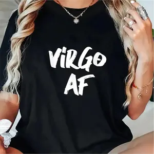Virgo Zodiac Sign Cotton T-Shirt Perfect Birthday Gift For Horoscope Lovers With Funny Design And Comfortable Short Sleeves