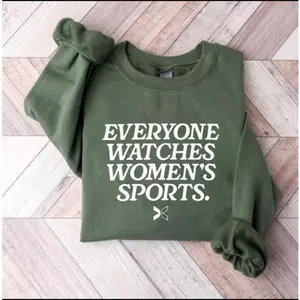 Everyone Watches Women's Sport Sweatshirt,Hoodie and Tshirt, Sports Mom, Sport Family Shirts, Groovy Supportive Women's Sports Apparel, Womenswear Fashion,Gift Mothers Day M