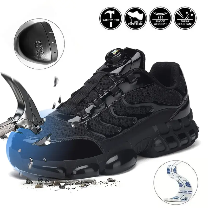 Composite Toe Work Shoes for Men & Women, Lightweight Sneaker-Style Safety Sneakers with Non-Slip Grip for Walking, Walking Shoes