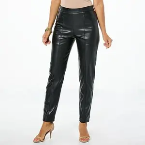 Christian Siriano C Wonder by Christian Siriano Faux Leather Seamed Pant