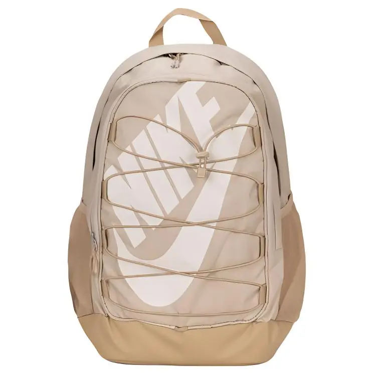 Nike Unisex Beige Fabric Backpack with Versatile Design