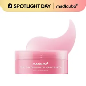 [NEW] [medicube] PDRN Pink Caffeine Collagen Eye Patch for Night CareㅣFuller-Looking Eye Area, Under-Eye Puffiness, Dark Circles Care for Smooth, Radiant & Youthful-Looking | Korean Skincare, K-Beauty