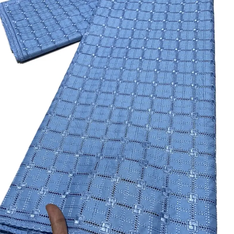 African dry Lace Fabric High Quality Lace Cotton Lace Fabric,5yards