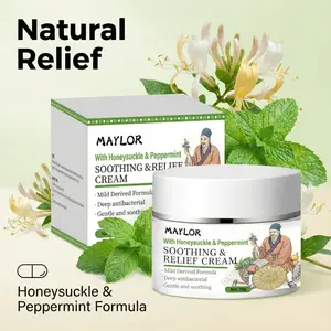 Soothing Relief Cream - Herbal Moisturizer for Sensitive Skin, Lightweight Hydration & Comfort, 30g Daily Skin Care Solution with Honeysuckle & Peppermint