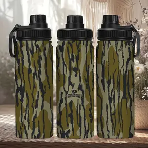 1pc 20oz Insulated Stainless Steel Tumbler, Camouflage Design, Perfect for Gym Travel Outdoor Activities, Hand Wash Only