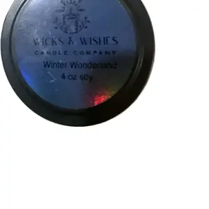 Wicks & Wishes Candle Company Winter Wonderland 4 oz Soy Candle for Festive Home Decor