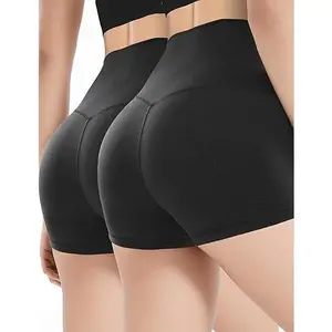 Women's Biker Shorts 2.5" High Waisted Tummy Control Workout Gym Spandex Booty Yoga Volleyball Shorts