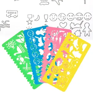 4Pcs Colorful Plastic Drawing Stencils Set for DIY Crafts, Animal Templates for Boys and Girls, Creative Art Supplies for Ages 13 and Up, Creative Craft Kit