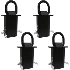 4 count 16200lbs Trailer Stake Pocket D Ring Tie Downs Fit for Flated  and  with Standard 2" x 4" Stake Pockets
