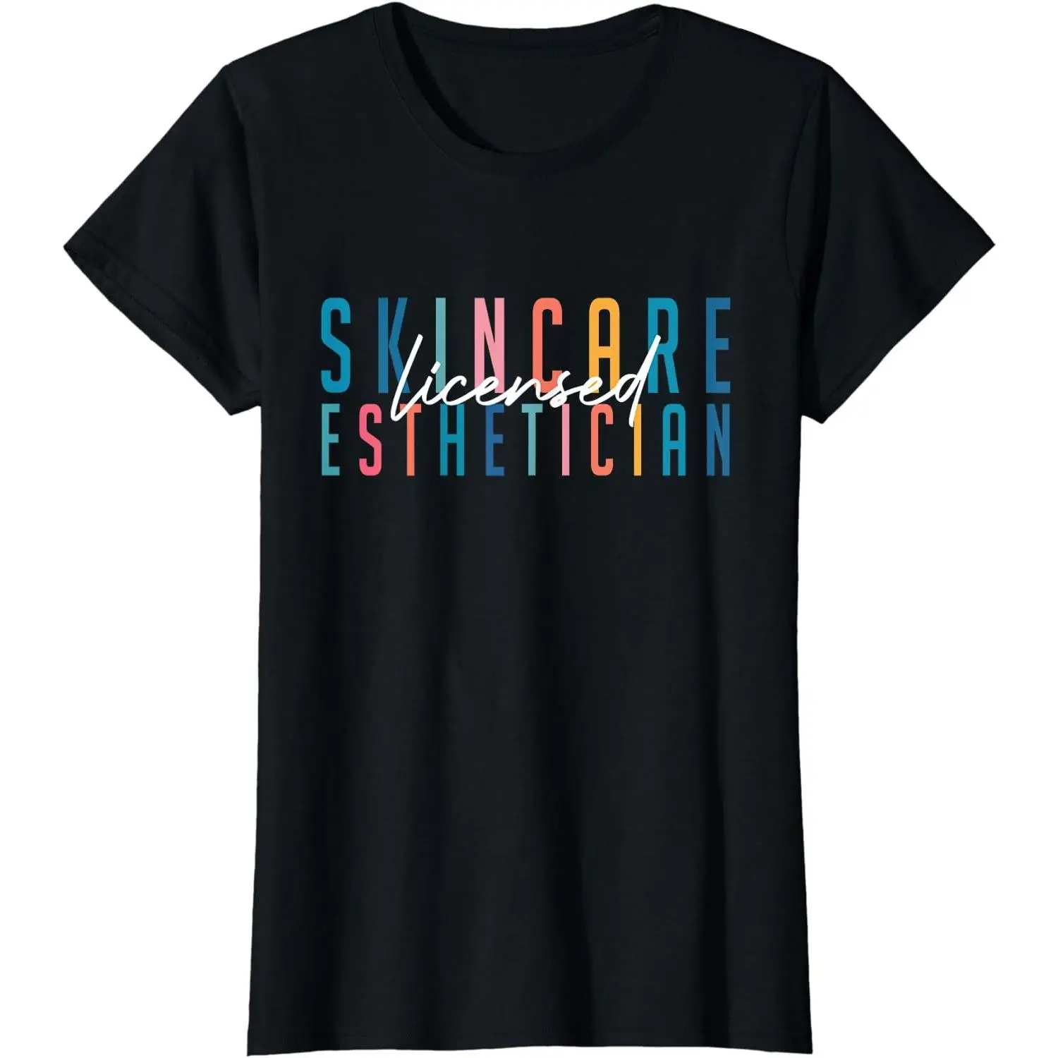 100% Cotton Licensed Skin Esthetician Graduation Skin Esthetician T-Shirt