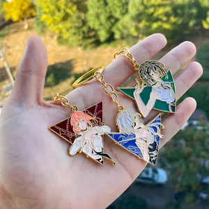 Anime Chainsaw Man Keychain, Maki Machi Pawa Kiyono Cartoon Character Pendant, Anime Accessories, Perfect Gift for Fans, Fashionable Alloy Keychain