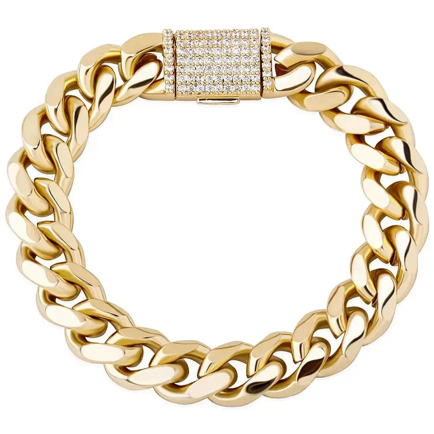 Flip Buckle Cuban Link Bracelet