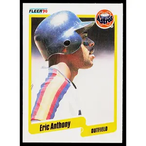 Eric Anthony 1990 Fleer #222b RC Houston Astros