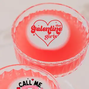 Galentine's Day Heart 2 Pack-40 Count Edible Cocktail Toppers