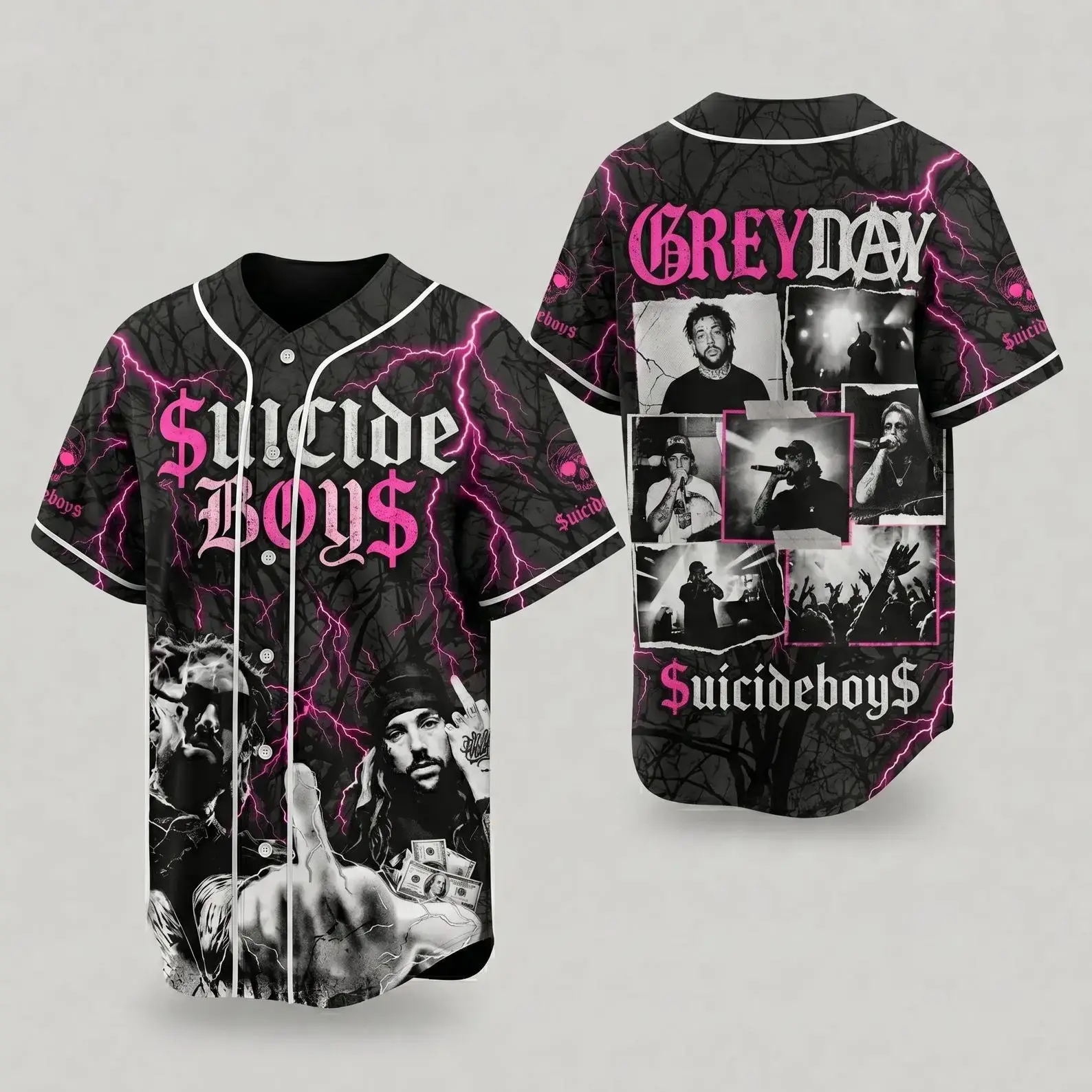 Suicideboys G59 Baseball Jersey, Greyday Tour Jersey, Suicideboys Merch Shirt, Underground Rap Fan Gift, Hip Hop Apparel