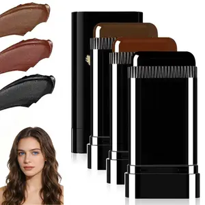 2 in 1 Instant Hair Color Stick, Waterproof and Sweat Proof Hair Dye Stick, Portable 3 Color Touch-Up Hair Sticks With Comb for Women Men