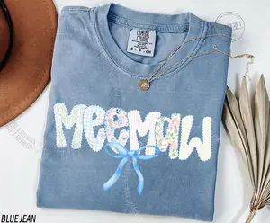 Comfort Colors® Meemaw Shirt, Meemaw T-Shirt, Meemaw Tee, Cute Meemaw Shirt, Gift for Meemaw, Grandma Gift, Grandmother Shirt, Mimi Gigi Tee,