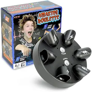 Upgrade Electric Shock Detector Polygraph Micro Roulette Polygraph Test Finger Shock Game Toy Practical Joke Polygraph Game Analyzer Consoles Gifts Interesting Polygraph Game (Finger)