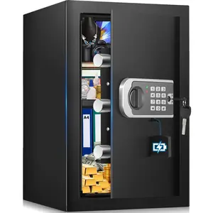 [16.54" Tall] Safe Box, 2.8 Cuft  Safes Water and Fireproof, Anti-  Safes for  with Programmable Keypad Spare , Digital Safety Box for  Documents Valuables