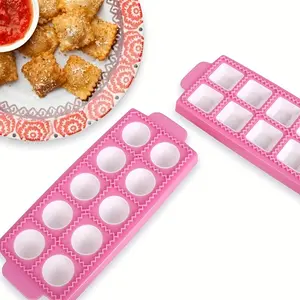 Kitchen lazy dumpling making artifact square Italian dumpling mold integrated dual-mode plate easy to make pasta