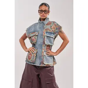 KAI PATCHWORK DENIM VEST