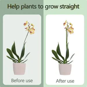 20Pcs Plant Stakes,Plant Sticks,Garden Green Bendable Single Stem Plant Support Stakes for Indoor and Outdoor Plants,Potted Plants,Flowers Orchid Peony Rose-18 Inches