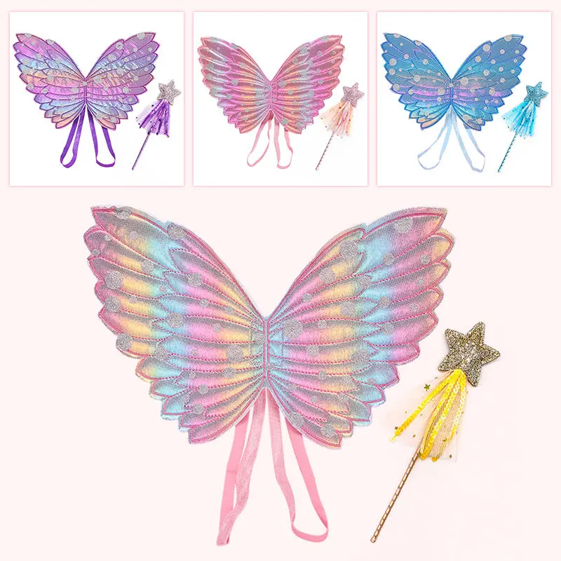 Wands and Butterfly Rainbow Wings