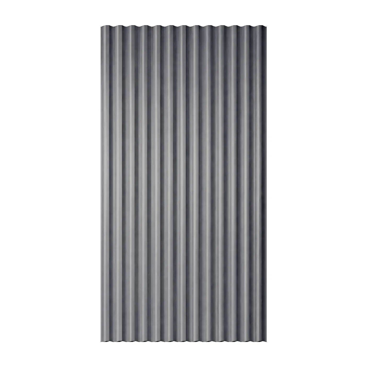 10 Pcs - Gray Smoked Polycarbonate Corrugated Trapezoid Roof Panels - 72" L x 21" W - 10 piece Pack - UV Protected Waterproof Roof Sheets