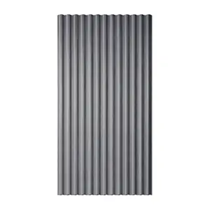 10 Pcs - Gray Smoked Polycarbonate Corrugated Trapezoid Roof Panels - 72" L x 21" W - 10 piece Pack - UV Protected Waterproof Roof Sheets
