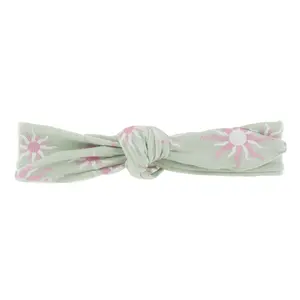Print Bow Headband in Aloe Sunshine