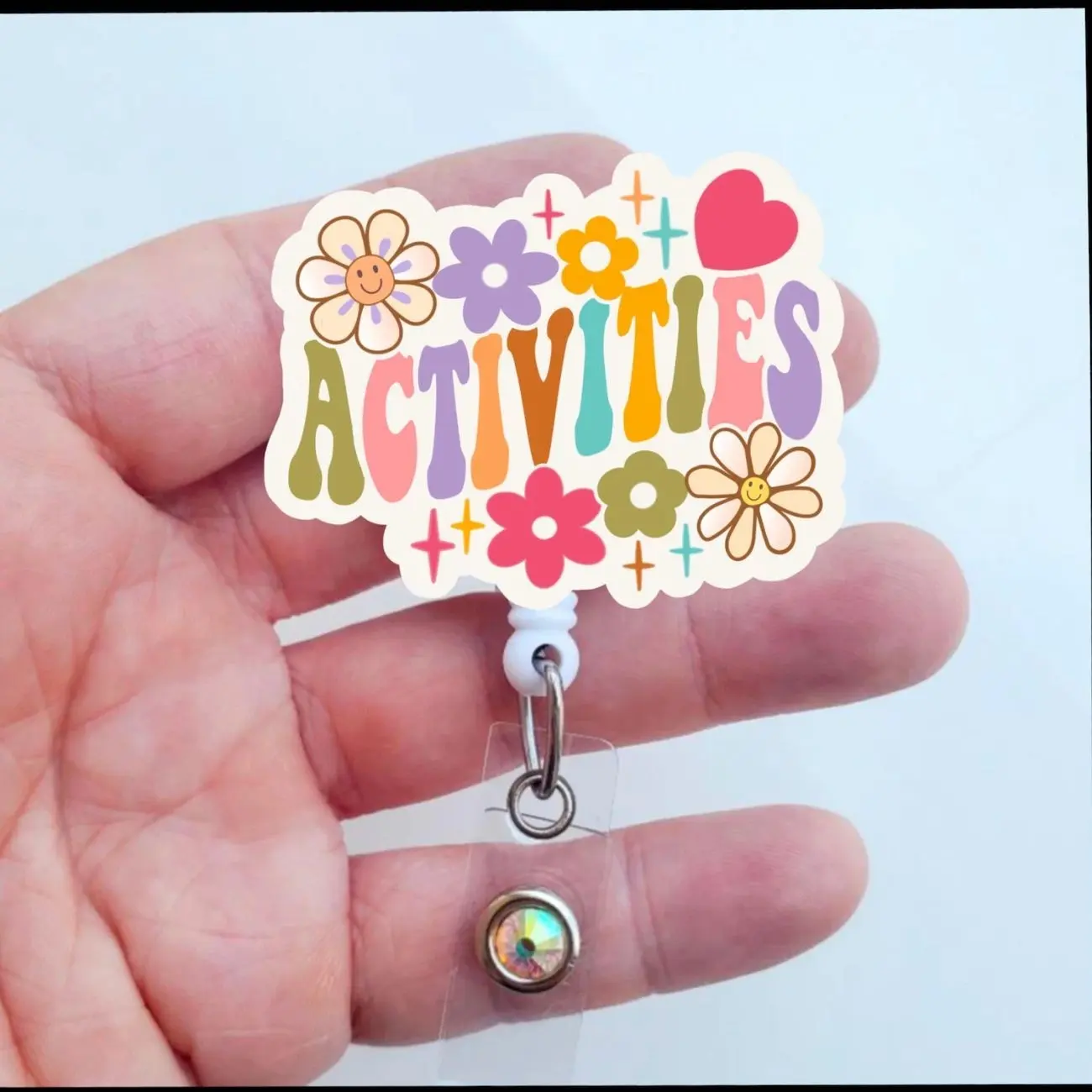 Activities Assistant Badge Reel, Retractable Activities Badge ID Holder, Activities Department Gift 3YL