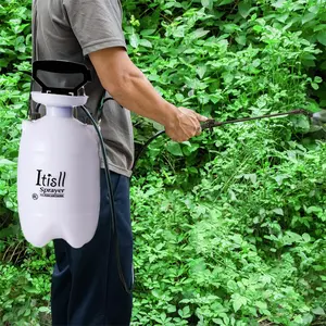 Lawn and Garden Portable Sprayer 1.3 Gallons with Adjustable Shoulder Straps, Pump Pressure Design for Easy Spraying