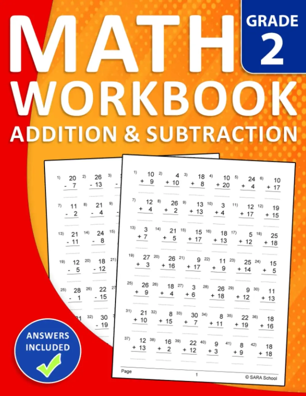2nd Grade Addition and Subtraction Math Workbook With Answers: Math Practice Workbook For Grade 2 With 1680 Addition and Subtraction