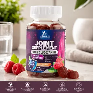 Glucosamine Joint Support Healthcare Gummies - Vitamin E Supplement for Knees, Back & Cartilage Health, Mobility Support - 60 Count
