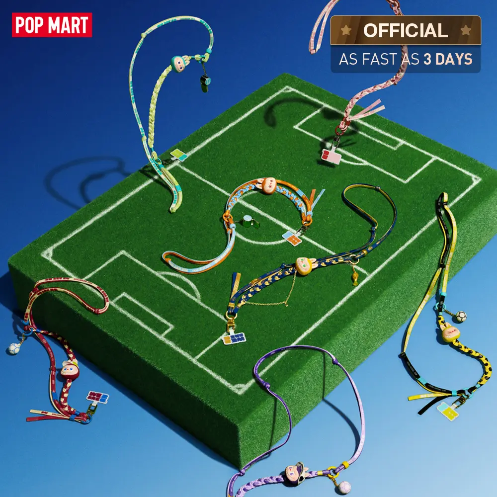 POP MART THE MONSTERS × FIFA SERIES-Long Lanyard Blind Box LABUBU Fun Toy