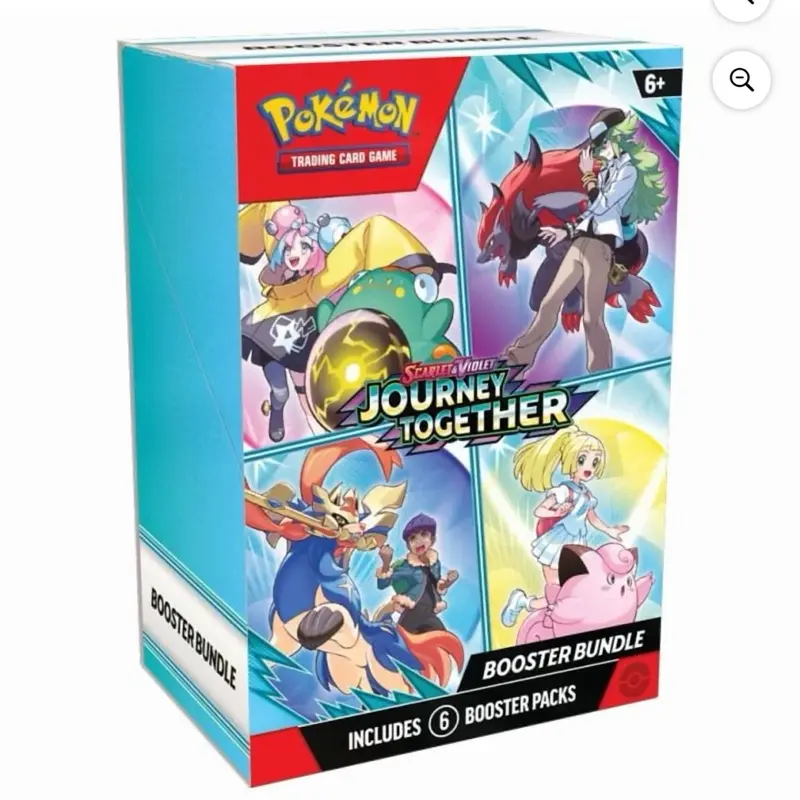 Pokemon Scarlet & Violet 9 Journey Together Sealed Trading Card Booster Bundle - English, Includes 6 Packs, Rare Collectible, English Booster Pack, Trading Card Packs