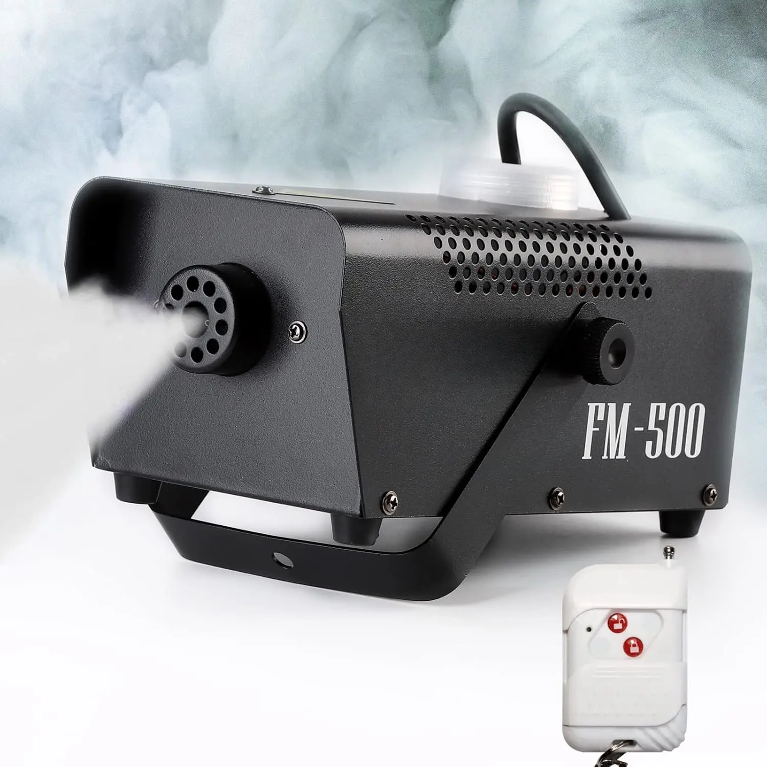 Fog Machine  Mini 500W Smoke Machine with Auto Mode and Wireless Remote Control Portable Fogger for Outdoor, Parties, Stage Effect, Indoor, Disco, ,  or Weddings 2500CFM|FM-3