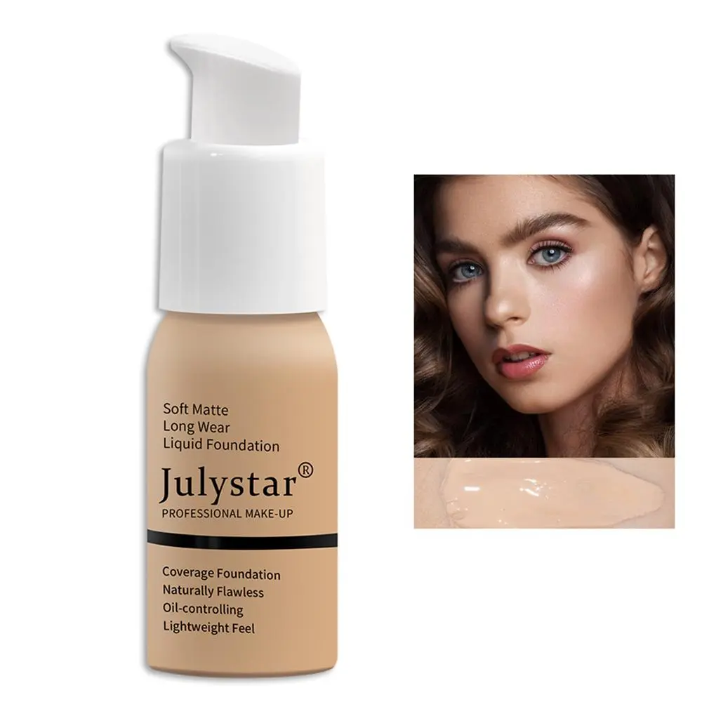 Matte Long-lasting Liquid Foundation, Soft Matte Makeup, Natural Flawless Lightweight Liquid Foundation, Makeup Product for Women, Matte Longwear Foundation, Matte Makeup Finish, Soft Matte Coverage