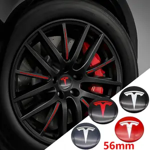 Tesla Model Y/3/s/x/roadster Wheel Center Covers & Tire HUB Caps, 4pcs Set, Car Accessories, Durable Design, Easy Installation, Perfect Fitment