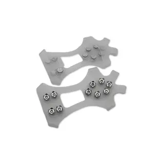 Invisible Transparent Ice Grippers with Steel Nails for Safe Winter Walking